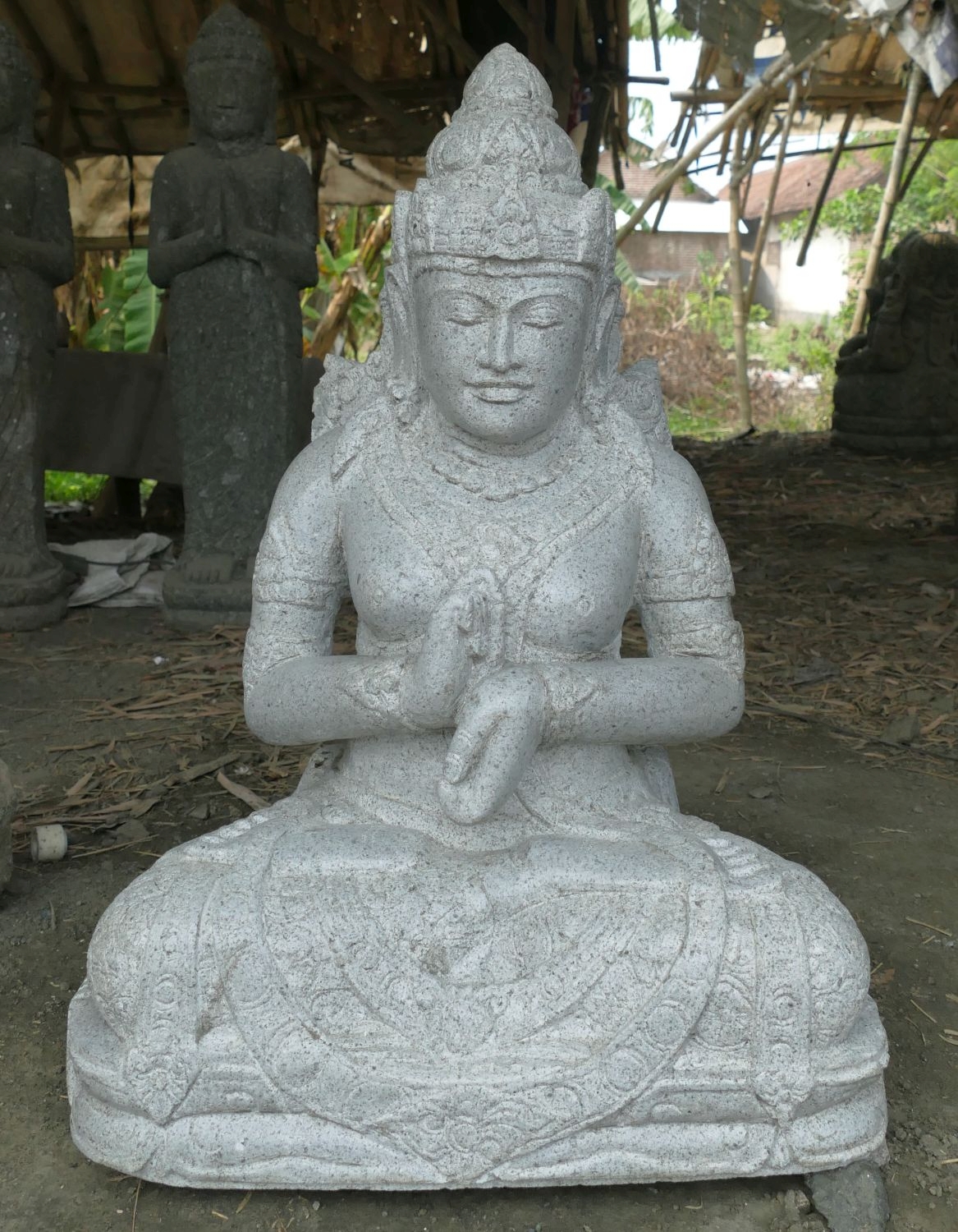  Product image 2 of the product “Seated Dewi Sri, position chakra turning the wheel, about 63cm height ”